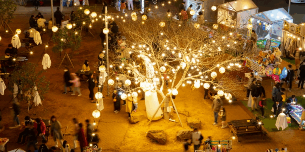 漢拏樹木園露天夜市